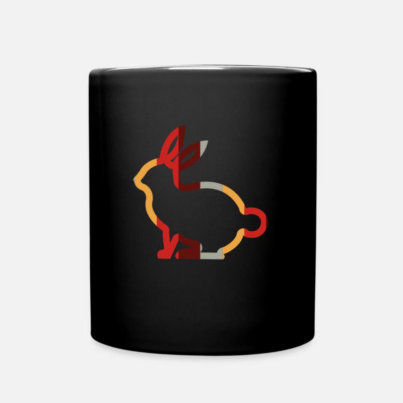 Hare - Full Colour Mug - black