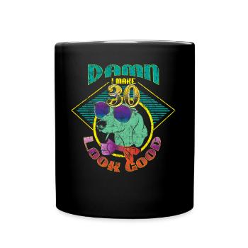 30th birthday - Full Colour Mug - black - Front