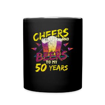 50th birthday - Full Colour Mug - black - Front