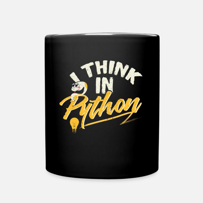 Python Programmierer - Tasse einfarbig - Schwarz