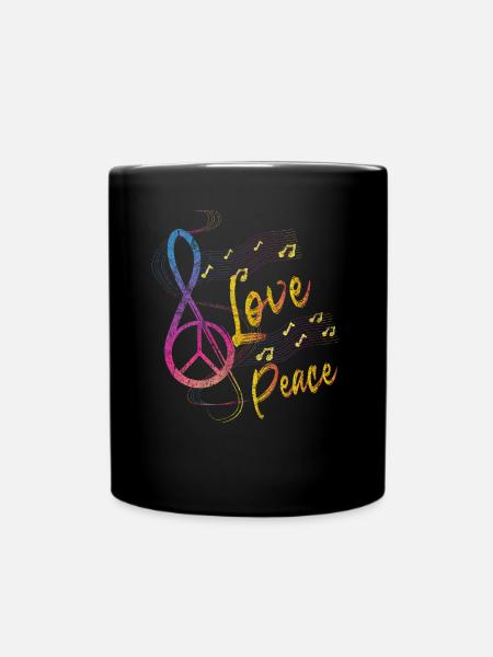 Musique de paix - Mug uni - noir