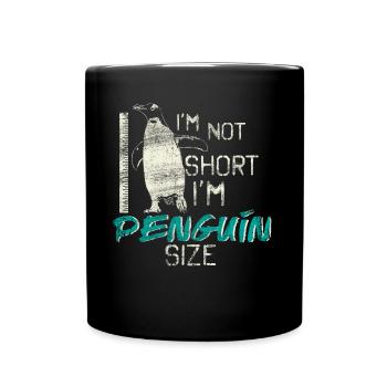 manchot - Mug uni - noir - Devant