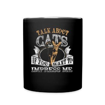 Chat Chats - Mug uni - noir - Devant