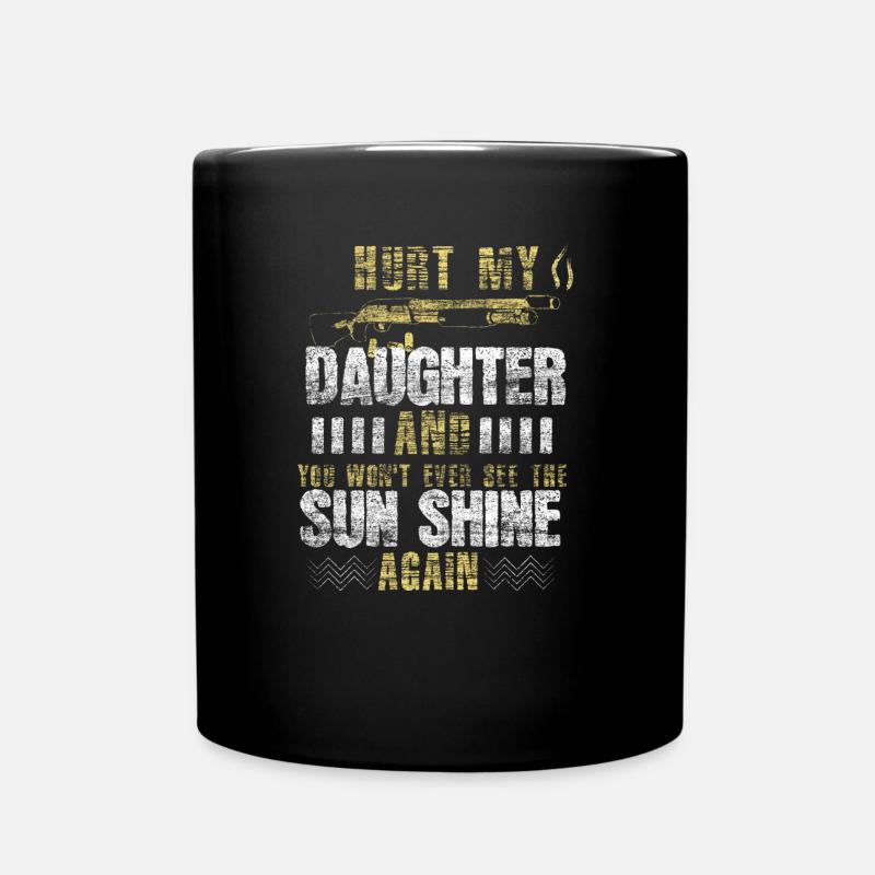 Daughter father gift - Full Colour Mug - black