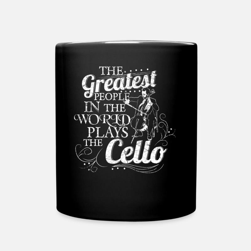 Cello Musik Geschenkidee - Tasse einfarbig - Schwarz
