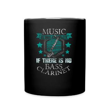 Bass clarinet gift - Full Colour Mug - black - Front