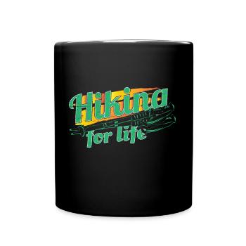 Hiking gift idea - Full Colour Mug - black - Front
