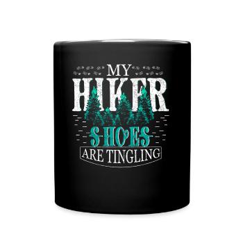 Hiker forest - Full Colour Mug - black - Front