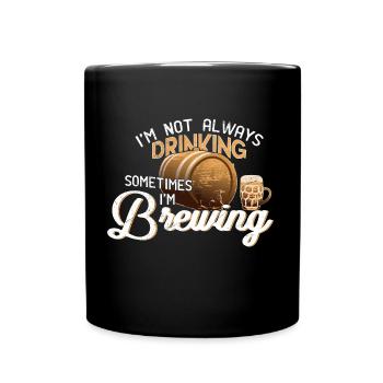 Beer brewer gift - Full Colour Mug - black - Front