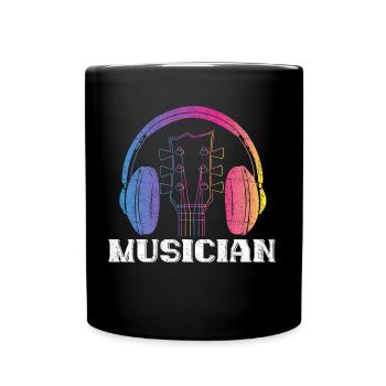 Musician violin gift - Full Colour Mug - black - Front