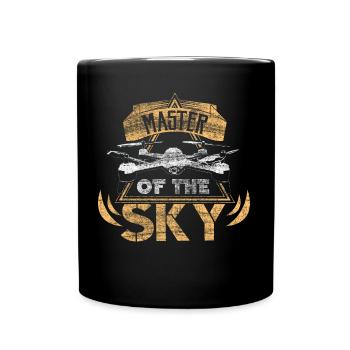 Drone pilote quadrocopter Drone - Mug uni - noir - Devant