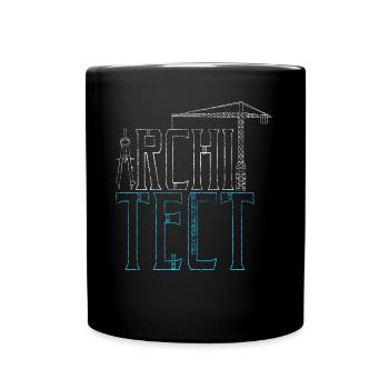 Architekt Architektur Geschenk - Tasse einfarbig - Schwarz - Vorne