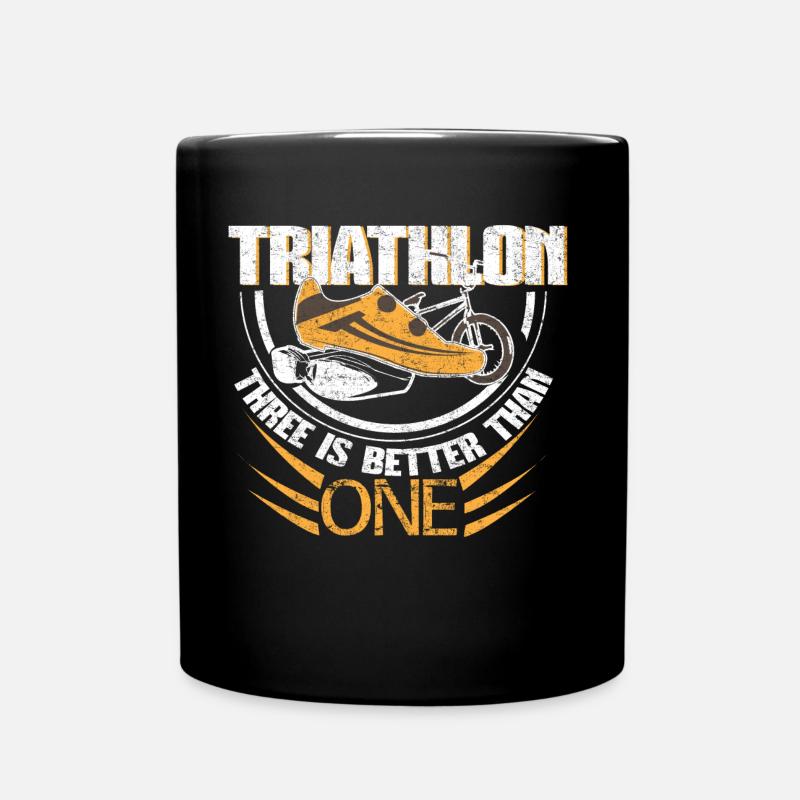 Cadeau de triathlon - Mug uni - noir
