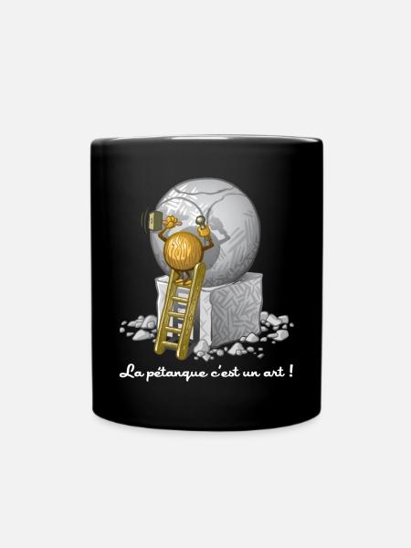 Art et pétanque - Mug uni - noir