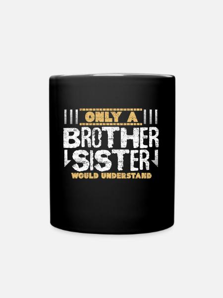Idée cadeau frère soeur frère - Mug uni - noir
