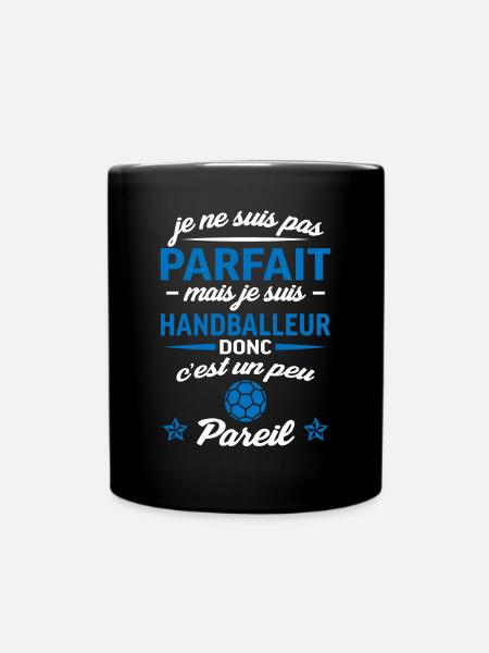 pas parfait mais handball, handballeur - Mug uni - noir