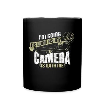 Photographer Camera Gift - Full Colour Mug - black - Front