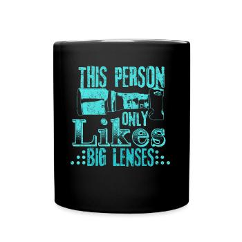 Idée de cadeau de photographe Objective - Mug uni - noir - Devant