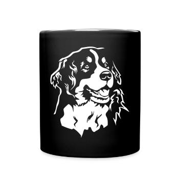 Tête de bouvier bernois "Black Edition" - Mug uni - noir - Devant
