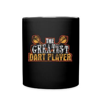 Darts player gift - Full Colour Mug - black - Front