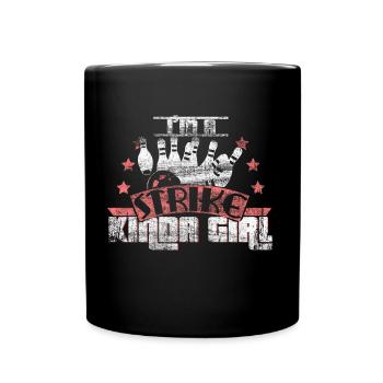 Équipe de boule de quilles - Mug uni - noir - Devant