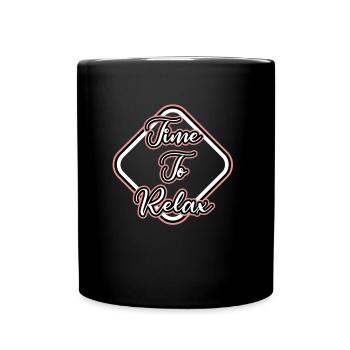 Spruch - Tasse einfarbig - Schwarz - Vorne