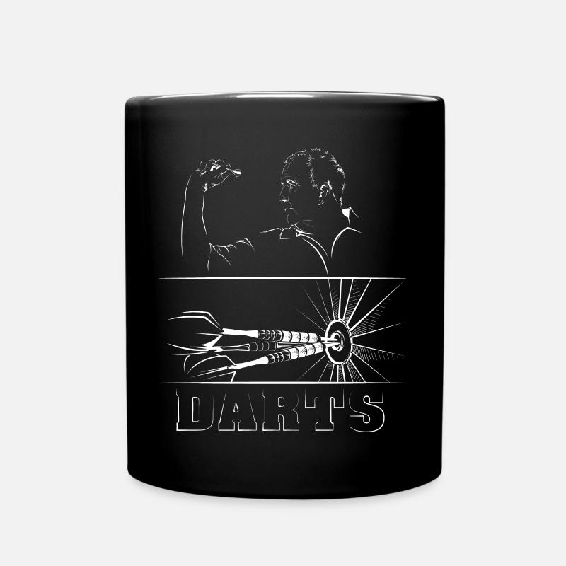 Darts Taylor Symbol Pfeile Dartturnier 180 Logo - Tasse einfarbig - Schwarz