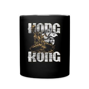 Hong Kong Geschenkidee - Tasse einfarbig - Schwarz - Vorne
