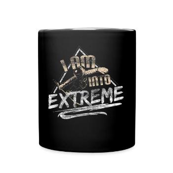 Snowboard neige hiver - Mug uni - noir - Devant