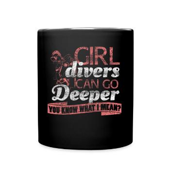 Diving water goggles gift - Full Colour Mug - black - Front