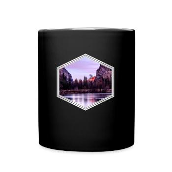 Berg - Tasse einfarbig - Schwarz - Vorne