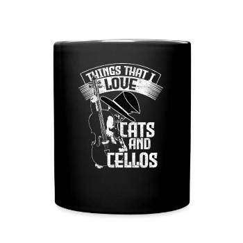 Cello musical gift - Full Colour Mug - black - Front