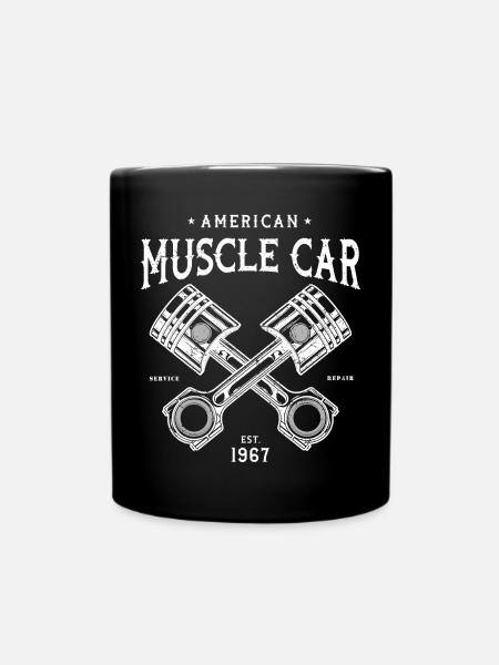 Muscle car American Muscle Classic v8 - Mug uni - noir