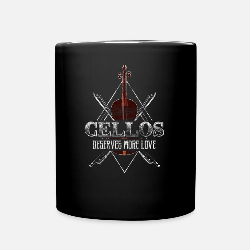 Cello Musik Orchester - Tasse einfarbig - Schwarz