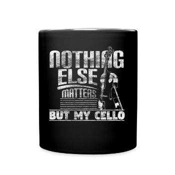 Groupe de musique pour violoncelle - Mug uni - noir - Devant