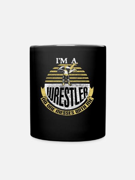 Wrestling Ringer - Tasse einfarbig - Schwarz