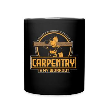 Carpenter carpenter saw gift - Full Colour Mug - black - Front