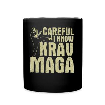 Krav Maga Kampfsport Geschenkidee - Tasse einfarbig - Schwarz - Vorne