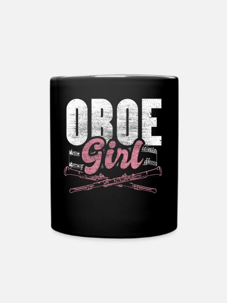 Oboe Orchester Geschenkidee - Tasse einfarbig - Schwarz
