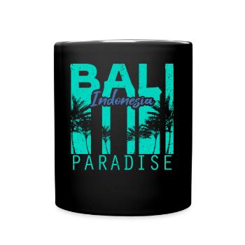 Bali Asien Ozean - Tasse einfarbig - Schwarz - Vorne