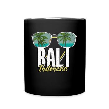 Bali Erinnerungen Geschenkidee - Tasse einfarbig - Schwarz - Vorne