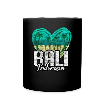 Bali Asien - Tasse einfarbig - Schwarz - Vorne