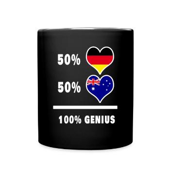 Germany and Australia brilliant / gift - Full Colour Mug - black - Front