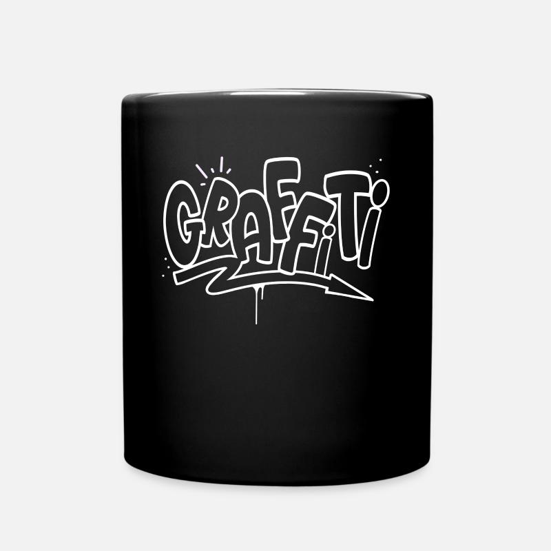 graffiti - Mug uni - noir