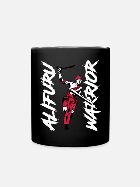 Alifuru Warrior Man - Full Colour Mug - black