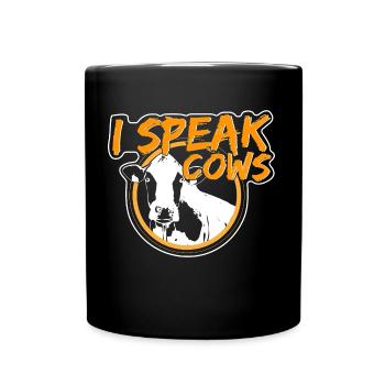 Cow Cows Mountains - Full Colour Mug - black - Front