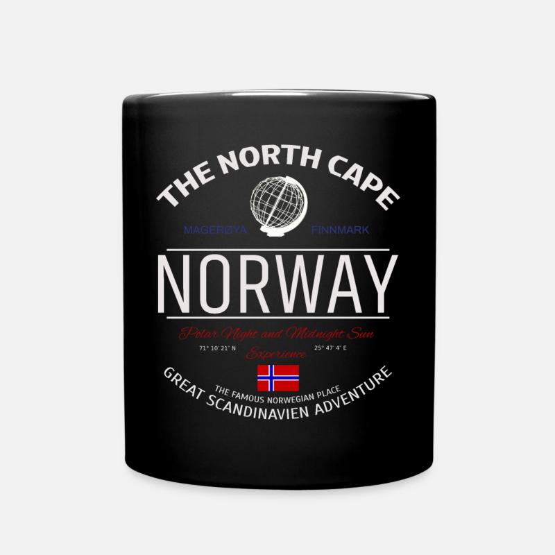 Cap Nord Norvège Scandinavie Aventure - Mug uni - noir