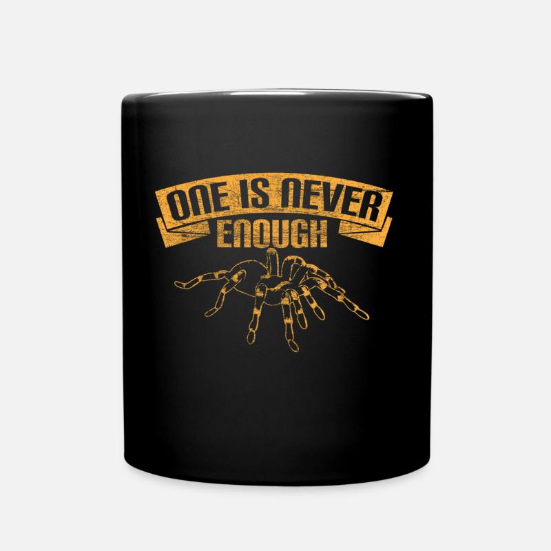 Spinne Haarig Geschenk - Tasse einfarbig - Schwarz