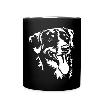 Appenzeller Sennenhund Head "Black Edition" - Mug uni - noir - Devant