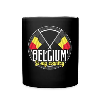 Belgien Europa Herkunft - Tasse einfarbig - Schwarz - Vorne